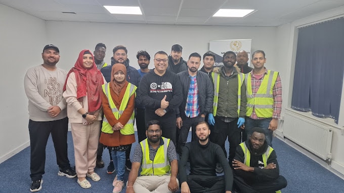 MMUK Training learners during a practical session
